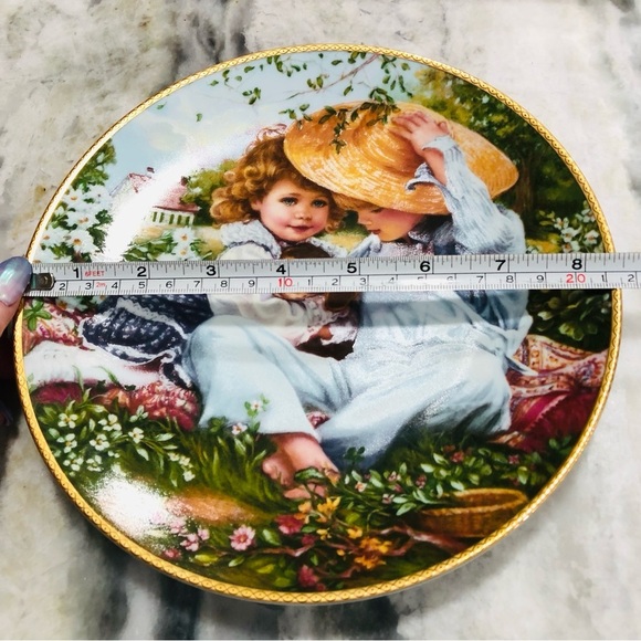 Sandra Kuck Collectors Plate A TIME TO LOVE  March of Dimes Knowles China 1989 - Picture 3 of 11